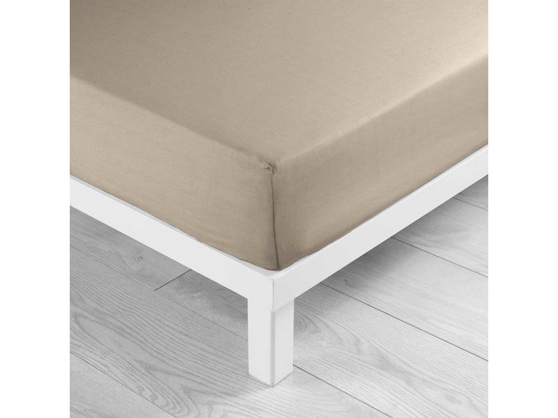  Parure de lit 240 x 220 cm 100% coton wild + drap-housse 140 x 190 cm beige  - Conforama E