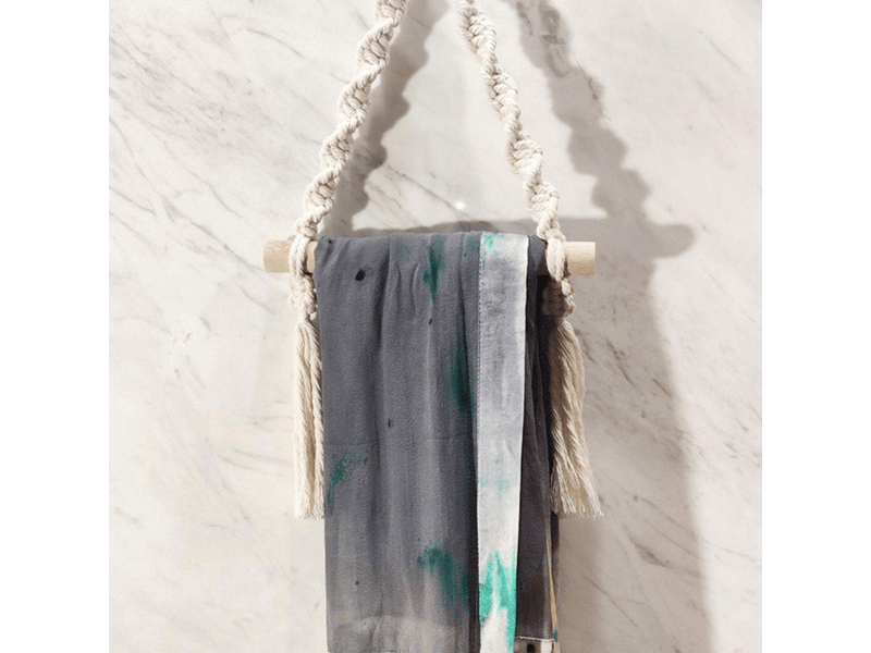  Porte-rouleau de toilette en macramé tissé main,porte-papier hygiénique suspendu pour salle de bain,décor  - Conforama D