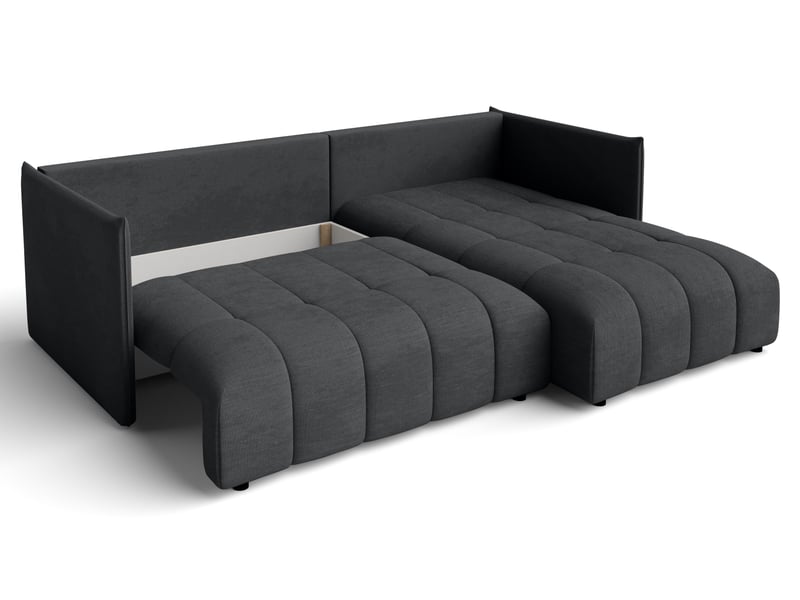 Canapé d'angle gris avec fonction couchage cosmova Cosmova - Conforama E