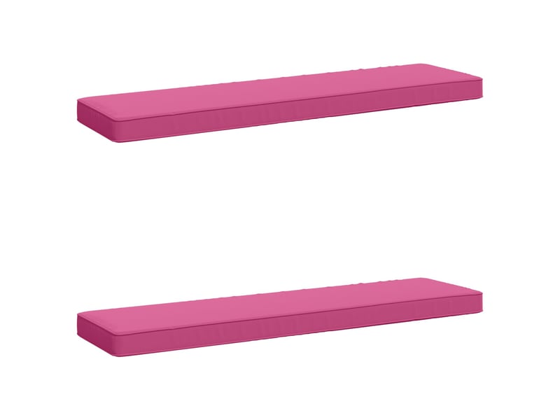  Lot de 2 coussins de banc, coussins d'assise vught 100 % polyester rose cf58514  - Conforama B