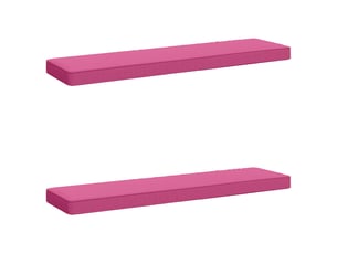 Lot de 2 coussins de banc, coussins d'assise vught 100 % polyester rose cf58514