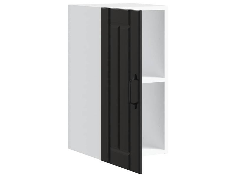 Meuble de rangement, armoire murale de cuisine lucca noir bois d'ingénierie shl7845  - Conforama E
