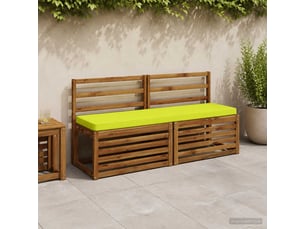 Lot de 2 coussins de banc, coussins d'assise vught 100 % polyester vert vif. Cf58263