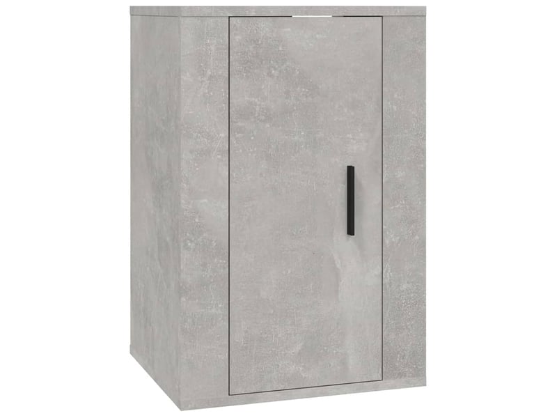  Ensemble de meubles tv 3 pcs gris béton bois d'ingénierie shl6816  - Conforama E