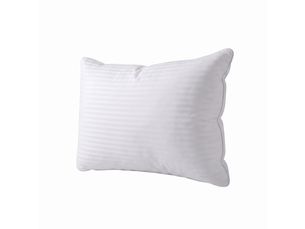 Oreiller hôtel 100% plume de canard déhoussable - 30 x 50 cm - housse jacquard - collection plume hôtel