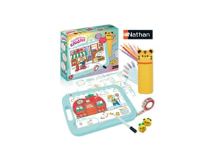 Tableau lumineux dessin kawaii avec 20 planches et accessoires