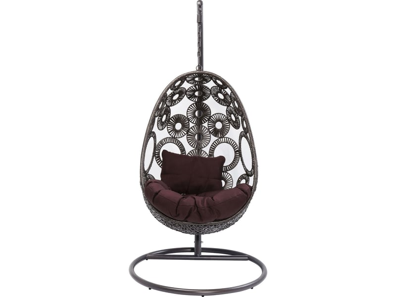  fauteuil suspendu ibiza marron kare design  - Conforama E