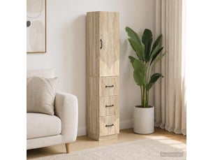 Armoire <strong></strong> <strong></strong> coloris bois clair largeur 33 cm