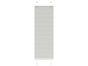 Store plissé, store de fenêtre gris clair 40x100 cm largeur du tissu 39,4 cm cf46882