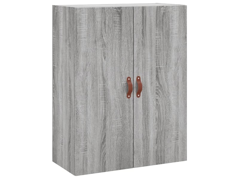  Buffet haut - bahut - meuble de rangement sonoma gris 69,5x34x180 cm bois d'ingénierie  - Conforama D