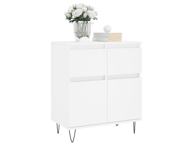  Buffet - bahut - meuble de rangement blanc 60x35x70 cm bois d'ingénierie  - Conforama C