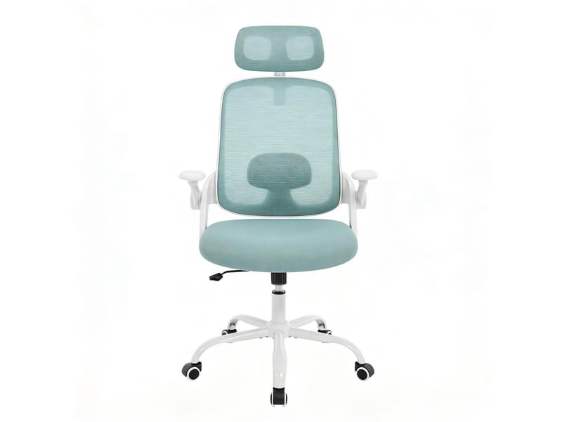  Chaise de bureau ergonomique dossier haut avec têtière homvra  - Conforama A