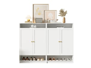 Meuble à chaussures 24 paire(s)  <strong>DZMDIP</strong>  <strong></strong> coloris blanc