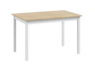 Table à manger 120 x 75 cm pour 4 personnes, structure en pin, finition naturelle