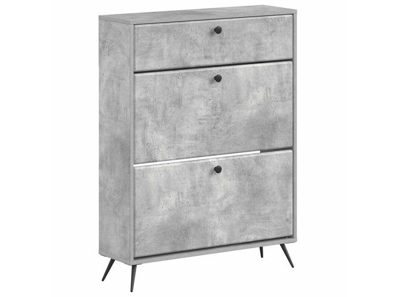  Meuble à chaussures, armoire à chaussures breda 78x24x103 cm bois d'ingénierie shl4079  - Conforama A