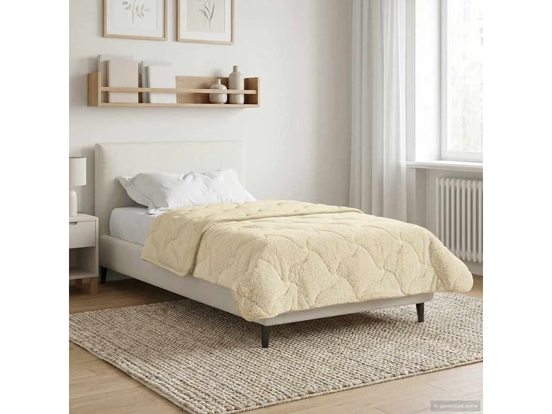  Couette - duvet d'été 155 x 220 cm été crème respirant  - Conforama B