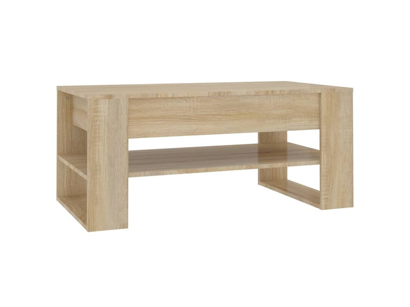  Table basse rectangulaire | table de salon chêne sonoma 102x55x45 cm bois d'ingénierie  - Conforama A