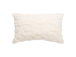 Coussin nalia rectangulaire 50x80cm blanc