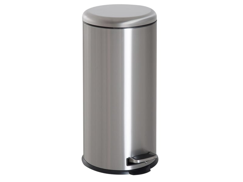  Poubelle à pédale 30 l ø29,2 x h62,9 cm inox argent  - Conforama A