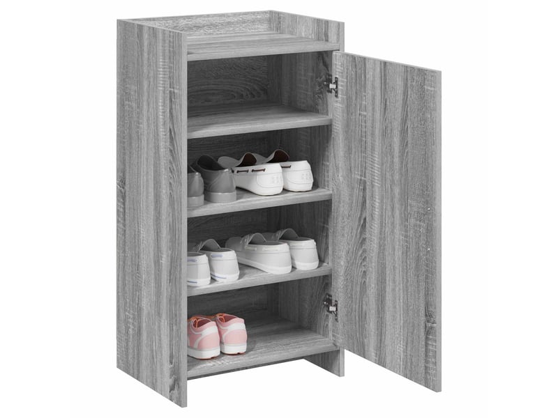  Meuble à chaussure, cabinet à chaussures avec stockage sonoma gris 48x36x92 cm shl484  - Conforama C
