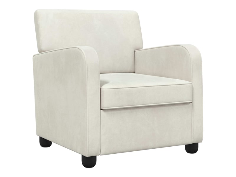  Vidaxl fauteuil crème velours  - Conforama A