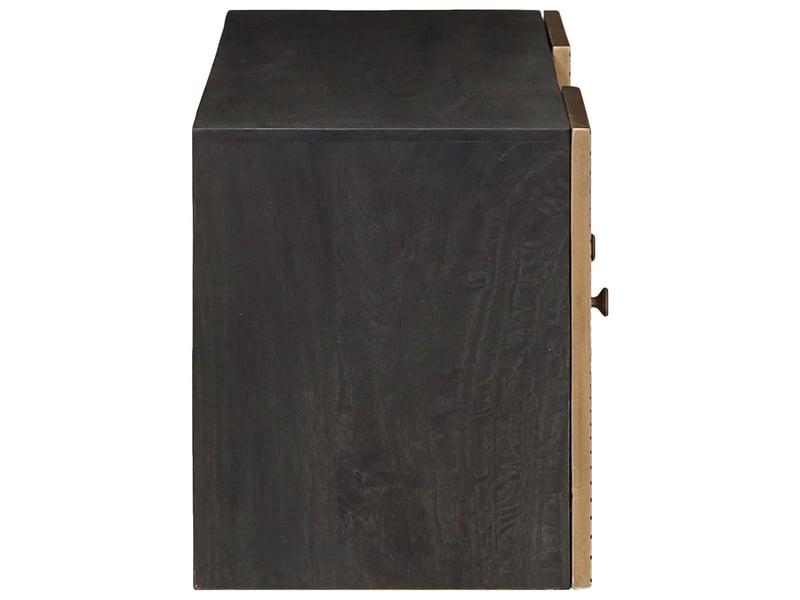  Meuble tv - banc tv - meuble de rangement avec étagère avec stockage laiton 105 x 30 x 35 cm  - Conforama D