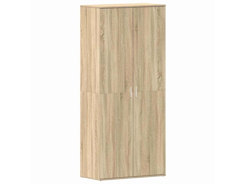  Meuble à chaussure, cabinet à chaussures 80x39x178 cm bois d'ingénierie shl2448  - Conforama A