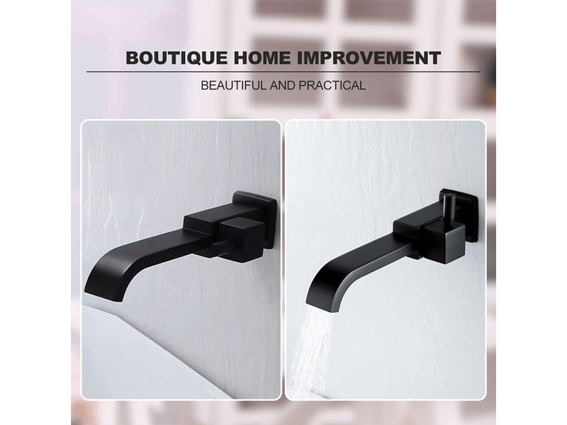  Robinet mitigeur murale lavabo g12 robinet d'eau froide robinet mural en cuivre robinet bec extra-large robinet encastré une poignée robinet  - Conforama B
