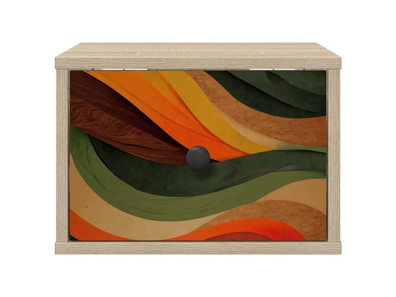 Table de chevet - cabinet de chevet - table de nuit mural bonn chêne sonoma 36 x 33 x 25 cm - Conforama C