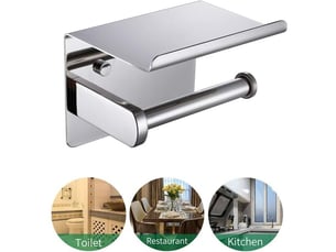 Porte-rouleau, acier inoxydable sus 304, accessoire de cuisine de salle de bain f928-03b