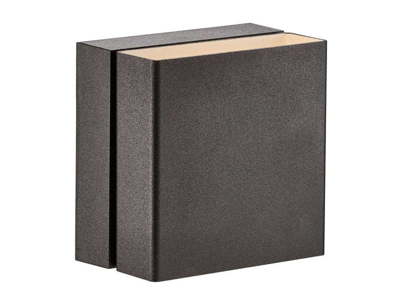  Applique murale extérieur carré, turn en aluminium noir, ip54, nordlux 2019061003 - Conforama C