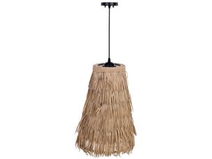 Lampe de plafond en papier marron d27x40h cm