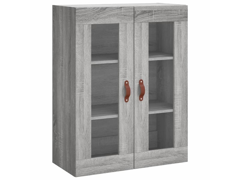 Buffet haut - bahut - meuble de rangement sonoma gris 69,5x34x180 cm bois d'ingénierie  - Conforama D