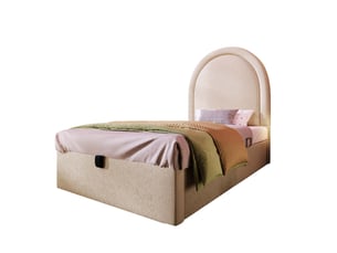 Lit coffre 90x200 cm REDOM   coloris beige