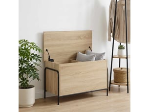 Boîte de rangement, coffre de rangement chêne sonoma 80x40x49,5 cm shl33408