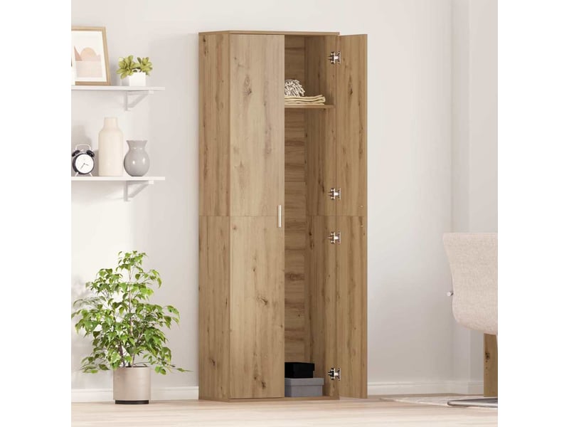 Highboard, meuble de rangement salon 60 x 35 x 180 cm bois d'ingénierie chêne artisanal - Conforama D