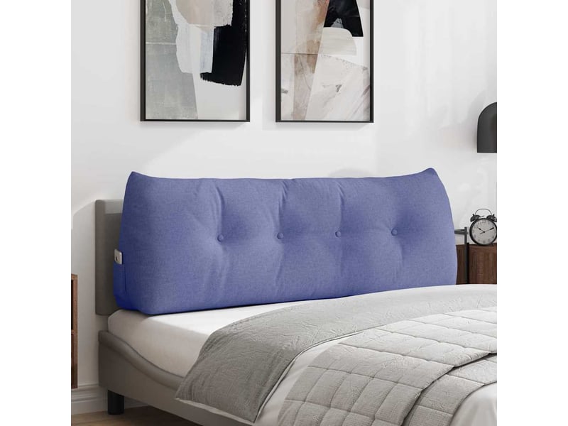  Coussin de dos, coussin de dossier bleu denim 140 x 24 x 50 cm tissu cf54542  - Conforama B