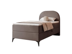 Lit coffre 90x200 cm IDOHOME NOELIA coloris marron