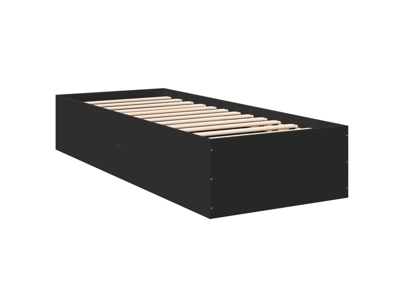  Lit simple- lit adulte -  cadre de lit sans matelas noir 100x200 cm  - Conforama B
