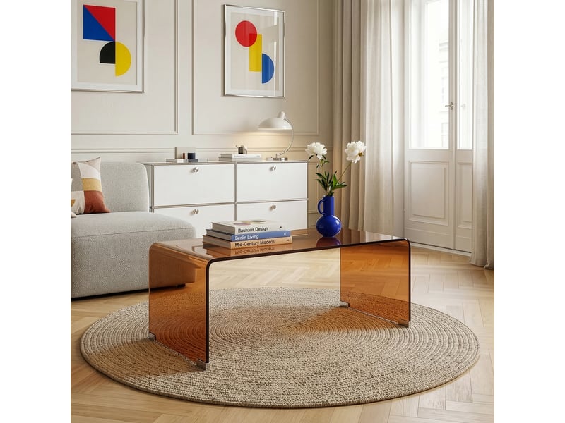  Table basse väsas verre 90 x 45 x 35 cm marron [en.casa] Väsas - Conforama D
