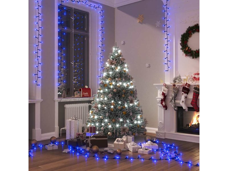  Guirlande à led, éclairage de noël compacte avec 1000 led bleues 25 m pvc cf62272  - Conforama B