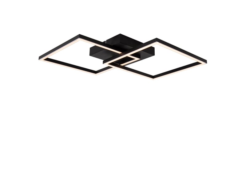 Plafonnier led cct 1x23w 2700k4000k 950 lm noir- lucide - arianne  - Conforama D