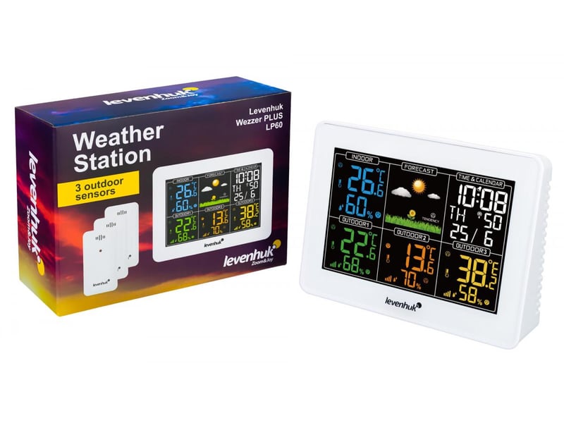 Station météorologique levenhuk wezzer plus lp60 78896 - Conforama B