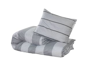 Vidaxl ensemble de housse de couette gris clair 260x240 cm coton