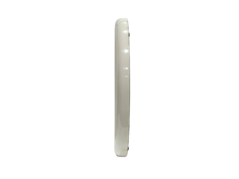  Miroir en mdf de 90 de diamètre, laqué latte crémeuse, haut brillant  - Conforama D