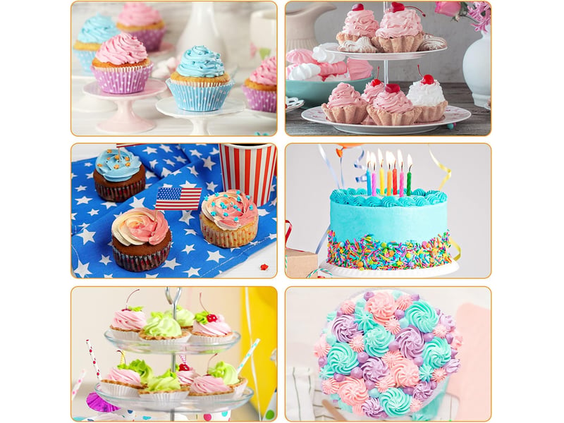  Lot de 30 poches à douille jetables de 53,3 cm extra larges épaississent les poches à douille pour biscuits, cupcakes, desserts, gâteaux, décoration  - Conforama E