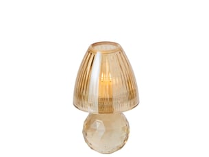 Photophore design en cristal célian 18cm champagne
