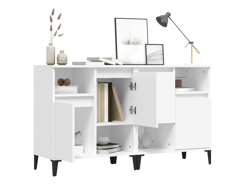  Buffets 2 pcs - bahut - meuble de rangement blanc 60x35x70 cm bois d'ingénierie  - Conforama D