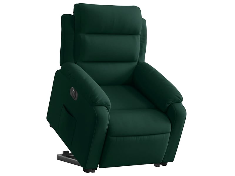  Fauteuil de bureau, fauteuil inclinable électrique vert foncé velours  - Conforama C