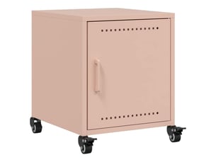 Table de chevet - cabinet de chevet - table de nuit rose 36x38,5x43,5 cm acier